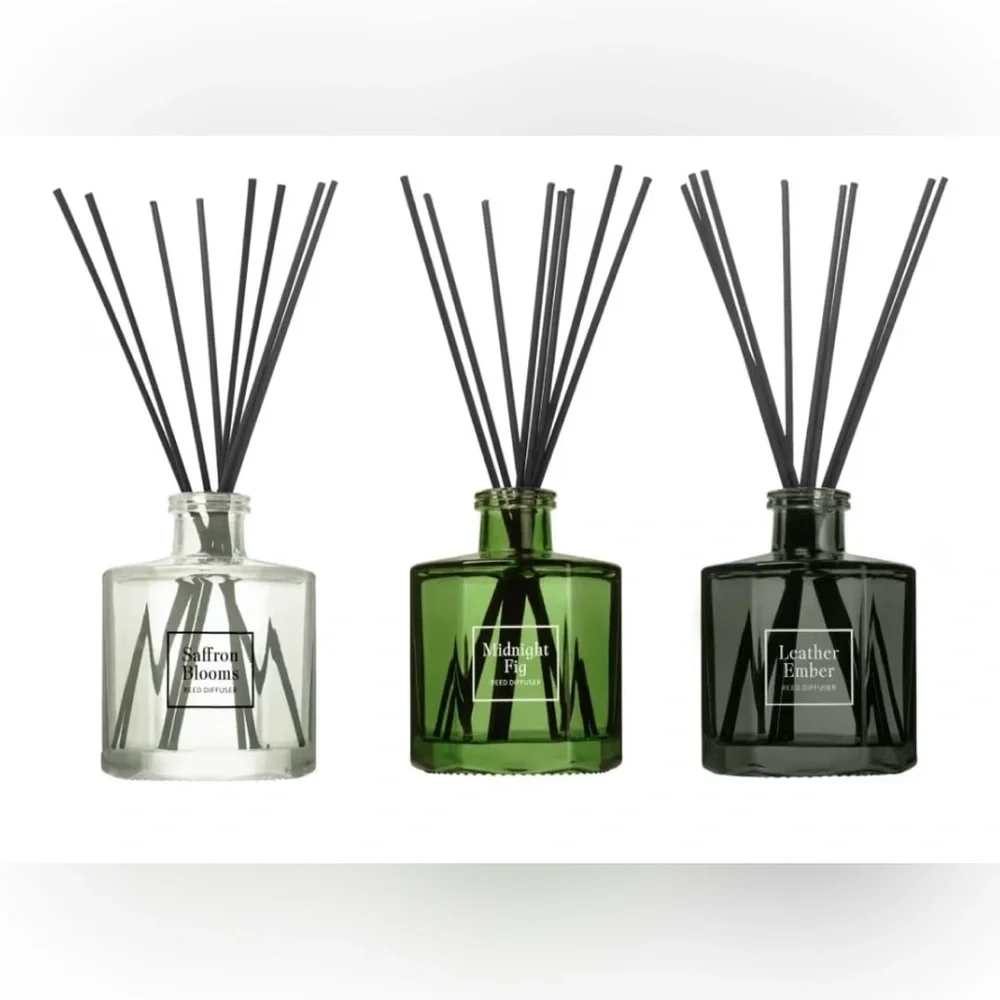 Bellevue Reed Diffuser Set Glass Diffuser Essential Oils Fragrance New